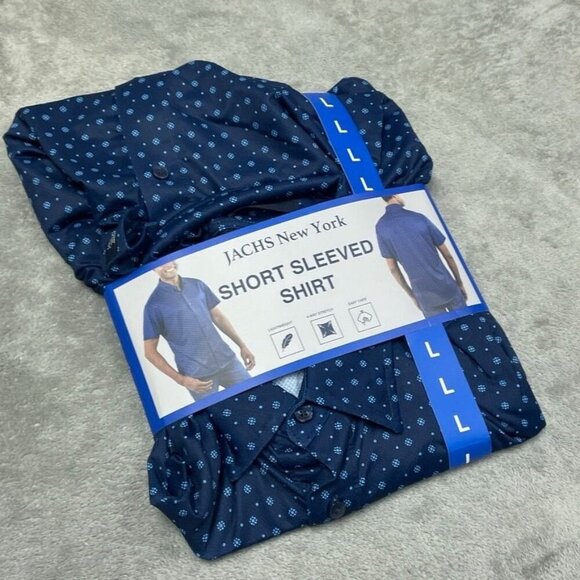 Jachs New York Mens Short Sleeved Shirt L 6727 - Picture 3 of 6